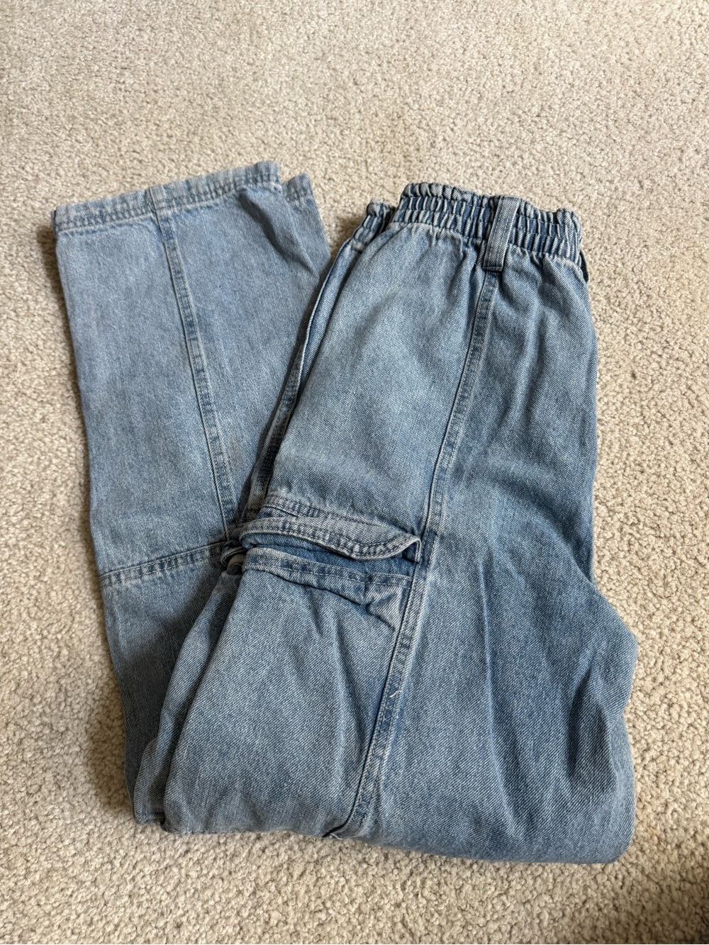 RSQ Light Blue Women's Straight Leg Jeans casual y2k streetwear